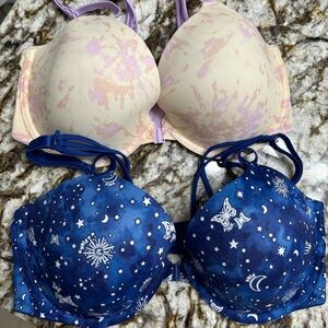 2 Victorias Secret PINK bras 36D 36DD